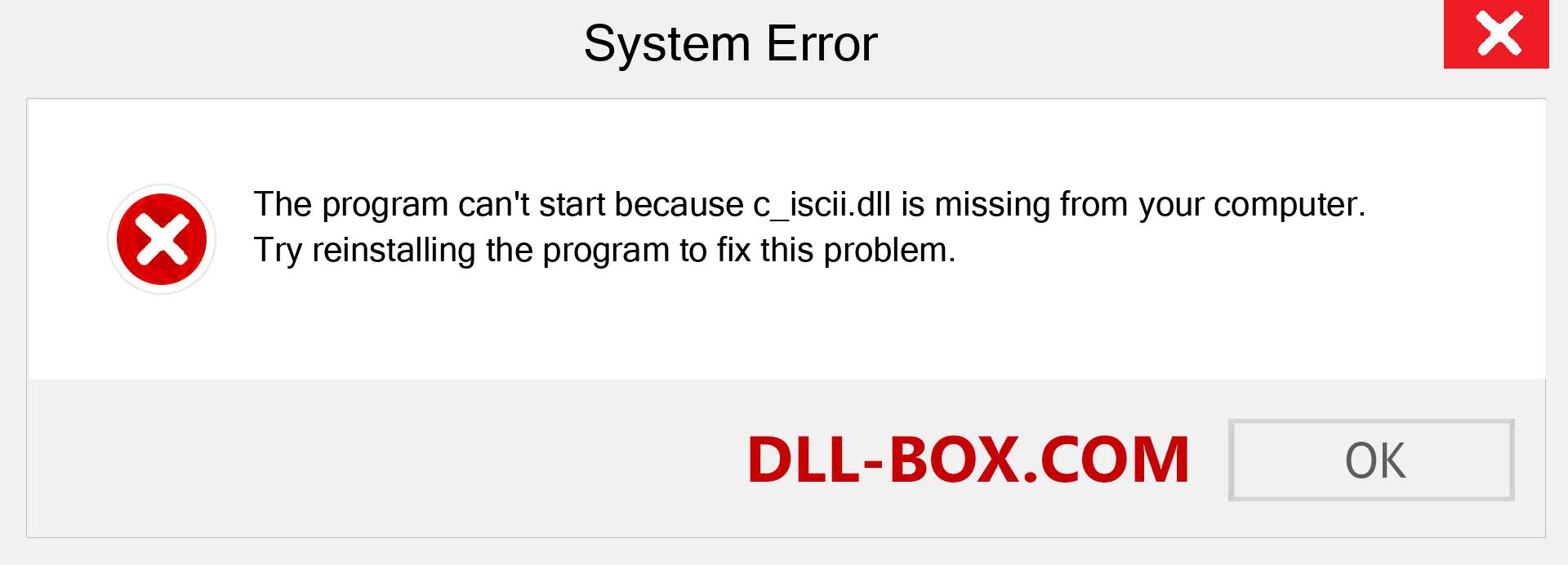  c_iscii.dll file is missing?. Download for Windows 7, 8, 10 - Fix  c_iscii dll Missing Error on Windows, photos, images